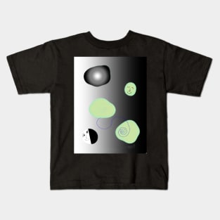 Facial Expression In Abstract Shaped Kids T-Shirt